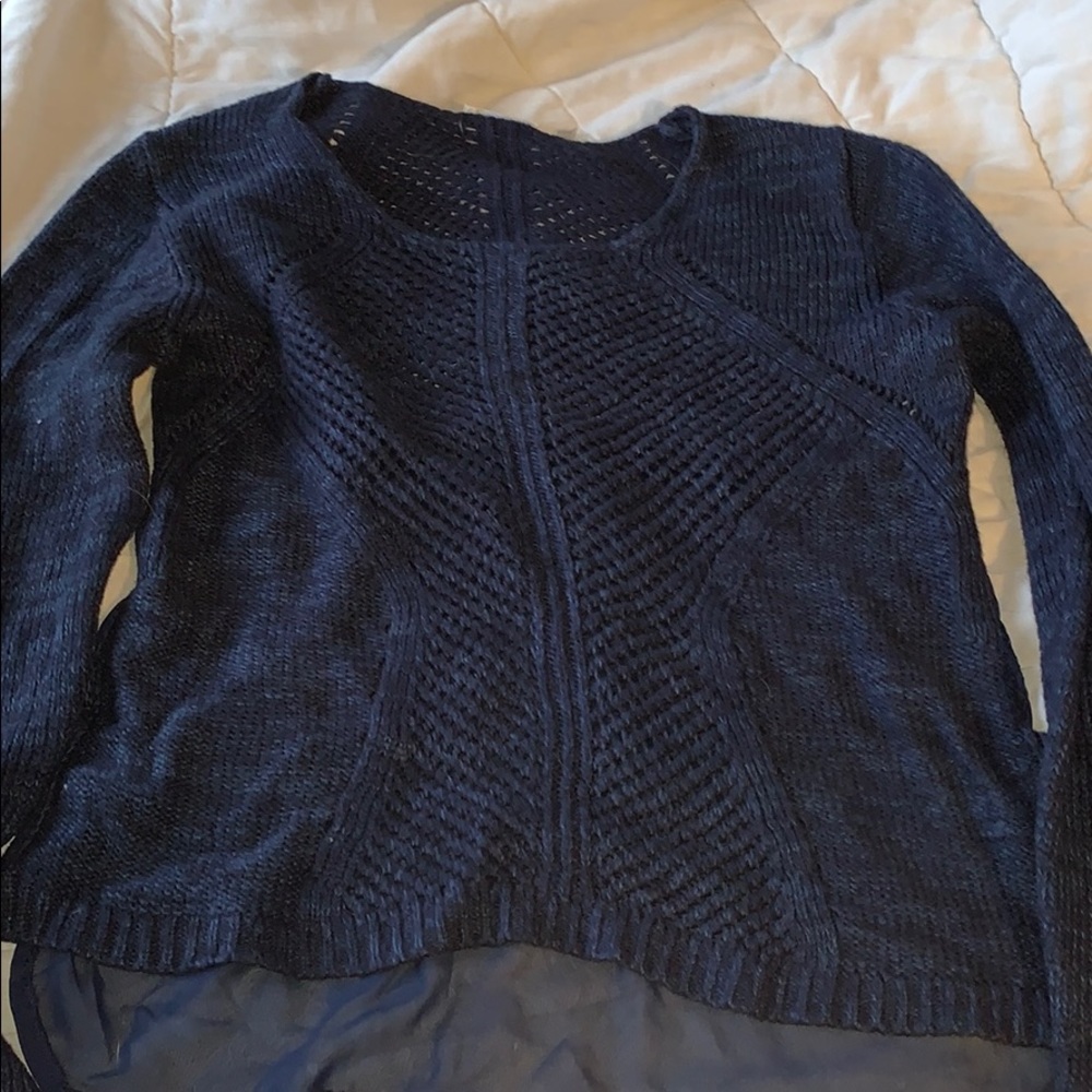 Long sleeve knitted shirt